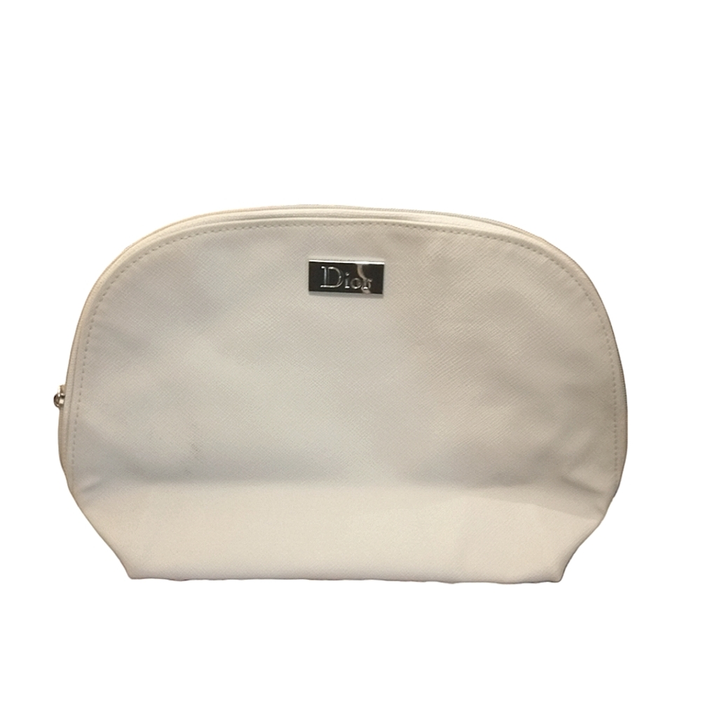 DIOR Gray Makeup Large Bag/Pouch